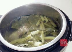 芥菜筒骨汤的做法图解8