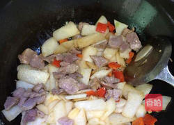 凉薯炒肉片的做法图解8