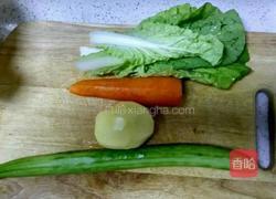 我的熊猫饭团和菜的做法图解1