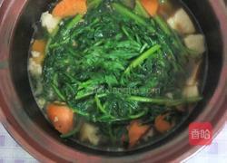 砂锅茼蒿肉的做法图解3