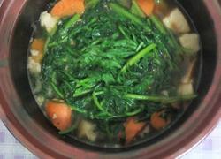 砂锅茼蒿肉