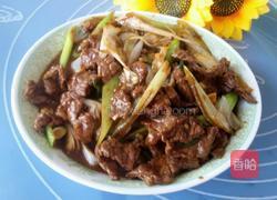 大葱爆牛肉的做法图解6