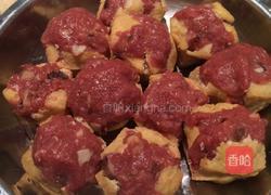 火鸡肉酿豆腐的做法图解4