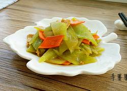 肉片炒莴笋