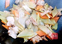 肉片炒莴笋的做法图解4