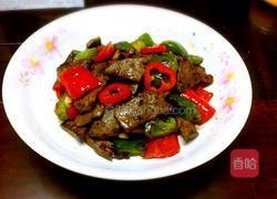 双椒爆猪肝的做法图解9