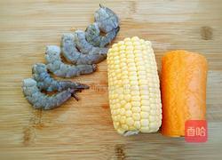 五彩虾仁粥的做法图解4