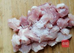 蒜蓉菜心肉片的做法图解2