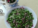 肉丝烩毛豆