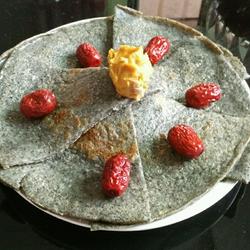 黑芝麻山药煎饼的做法[图]