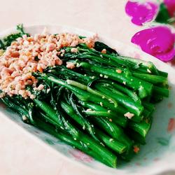 肉末菜心的做法[图]