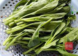 肉末菜心的做法图解3