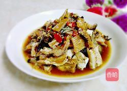 蒜蓉豉汁蒸鲮鱼干的做法图解6