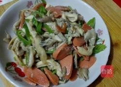 平菇炒火腿的做法图解7