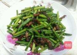 蒜台炒肉的做法图解4