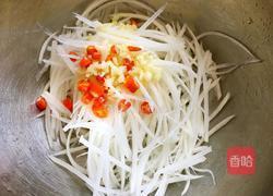 香菜拌萝卜丝的做法图解4