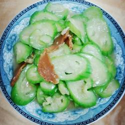 菜脯蒜香丝瓜的做法[图]