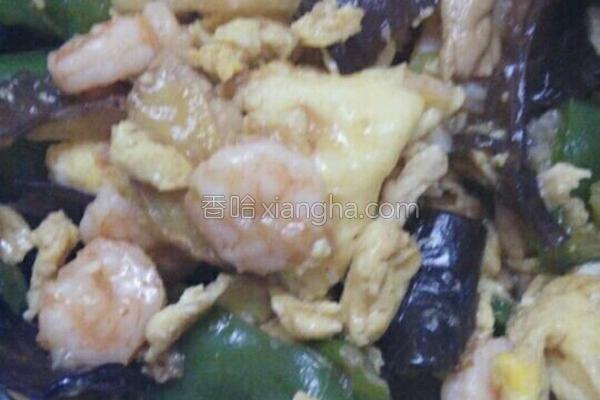 虾仁木须肉