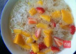 椰汁水果桃胶露的做法图解5