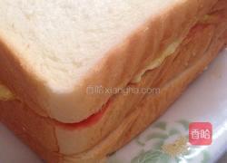 鸡蛋火腿三明治的做法图解7