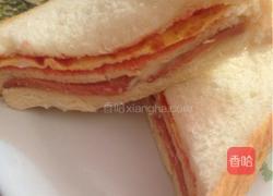 鸡蛋火腿三明治的做法图解8
