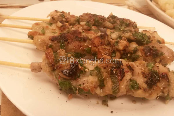 居家串煎鸡肉片