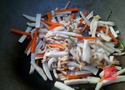 “乐享陶瓷”杏鲍菇炒肉丝的做法图解4