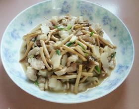 茶树菇炒肉[图]