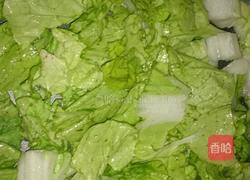 海鲜鸡蛋青菜炒饭的做法图解3