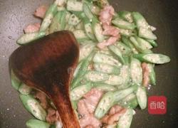 秋葵炒肉的做法图解5