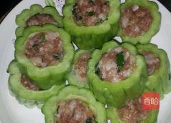 蒸酿苦瓜的做法图解5