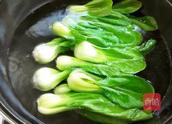 香菇扒油菜的做法图解4