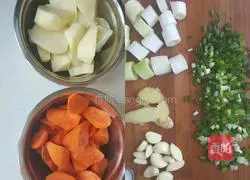 Illustration of how to make mutton braised pancakes 2