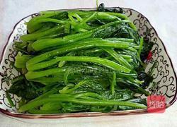 芝麻酱拌菠菜的做法图解2