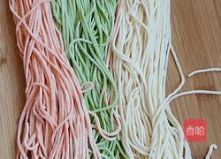 翡翠虾仁三色面的做法图解5