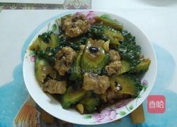 排骨豆豉焖凉瓜的做法图解7