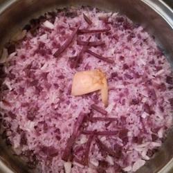 紫薯淮山糯米饭的做法[图]