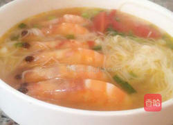 鲜虾番茄面线的做法图解7