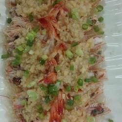 蒜茸粉丝蒸开边麻虾的做法[图]