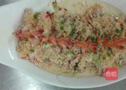 蒜茸粉丝蒸开边麻虾的做法图解3