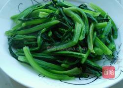 豆豉鲮鱼油麦菜的做法图解2