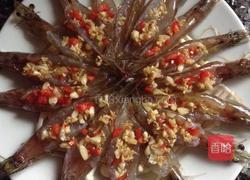 蒜泥开背虾的做法图解4