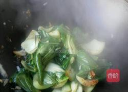 香菇油菜炒虾仁的做法图解3
