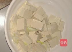 家常油菜烧豆腐的做法图解1
