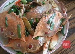 姜葱花蟹的做法图解6