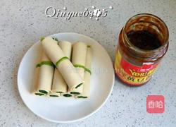 菠菜豆皮卷的做法图解8