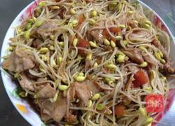 豆芽炒肉片的做法图解5