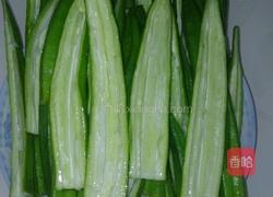 秋葵炒牛肉丸的做法图解3