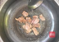 肉片炒花菜的做法图解4