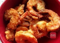 糖醋黄金虾的做法图解2